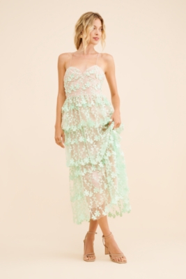Flutter Sleeve Midsummer Dress