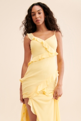 Ruffle Slip Maxi Dress Nuuly