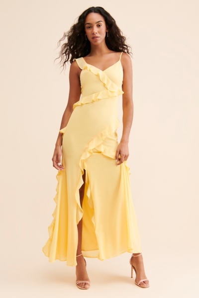 Ruffle Slip Maxi Dress | Nuuly