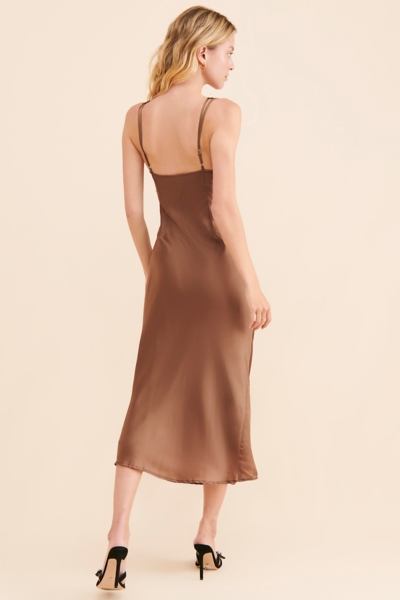 chinese dress ladies Tuscany Maxi Slip Dress ~ Copper Luxe Satin M main image 0
