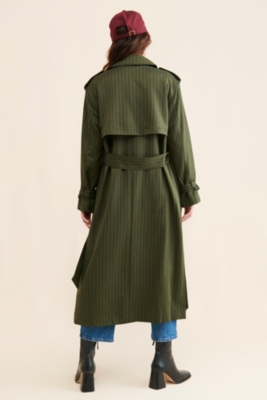 Charles Striped Trench Coat | Nuuly