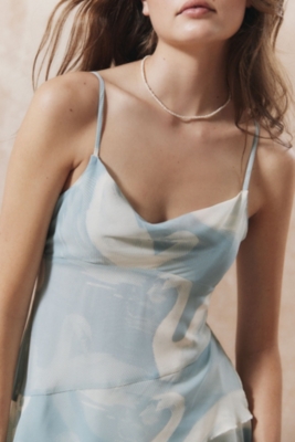 Angie Chiffon Asymmetrical Mini Dress