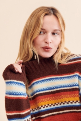 Lora Striped Turtleneck Sweater | Nuuly