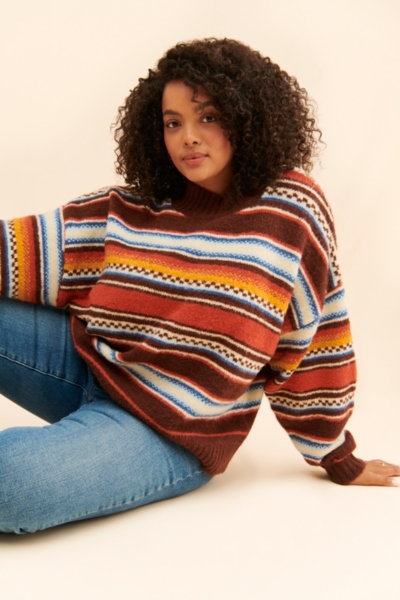 Lora Striped Turtleneck Sweater | Nuuly