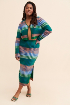 Colorblock Knit Skirt | Nuuly