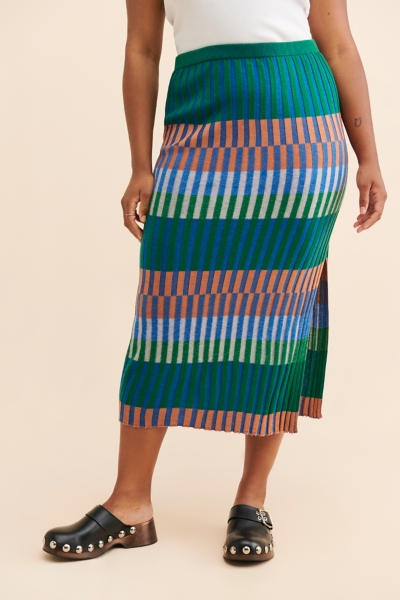 Colorblock Knit Skirt | Nuuly