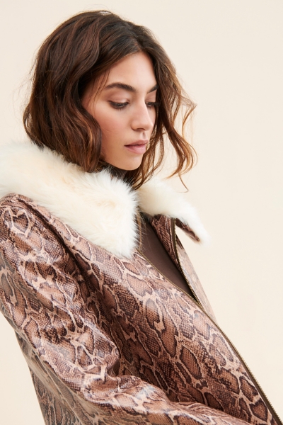 Taipan Vegan Leather Jacket | Nuuly