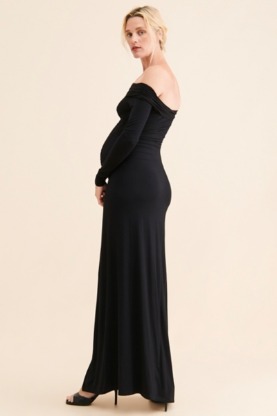 Maternity Off-The-Shoulder Maxi Dress | Nuuly