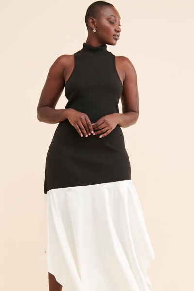 Mock Neck Twofer Dress | Nuuly