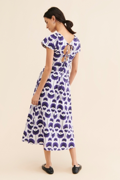 Printed Cap-Sleeve Dress | Nuuly