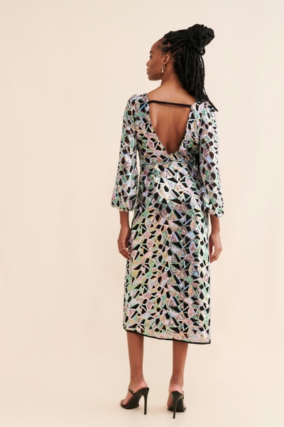 verb by pallavi singhee halter cutout sequin midi dress Verb by Pallavi Singhee Halter Cutout Sequin Midi Dress