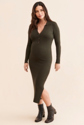 Maternity Sammy Knit Polo Dress