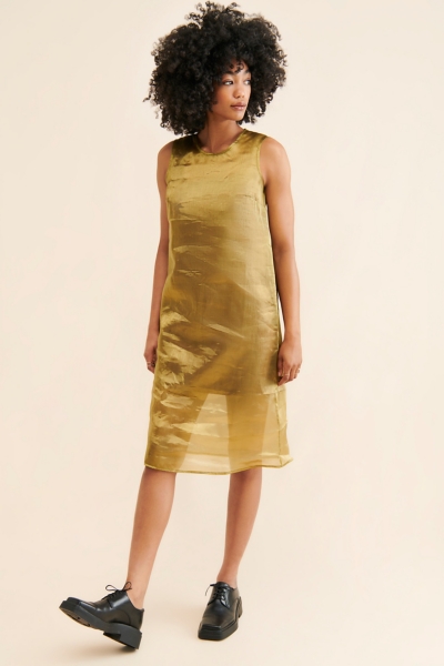Sheer Slip Midi Dress | Nuuly