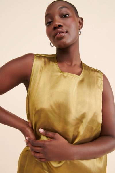Sheer Slip Midi Dress | Nuuly