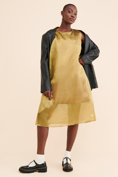 Sheer Slip Midi Dress | Nuuly