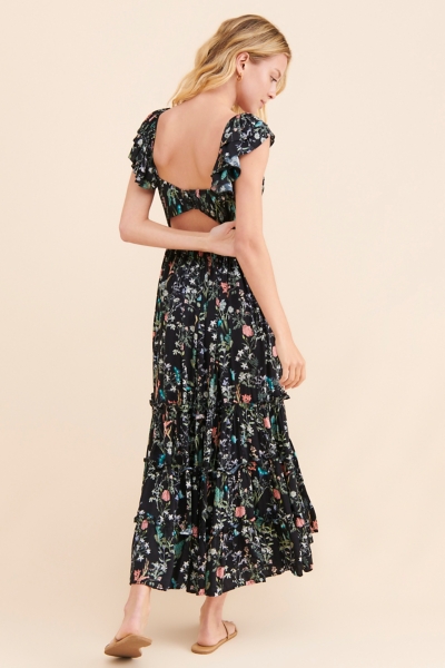knee length dresses for ladies Lilly Sweetheart Neckline Maxi Dress