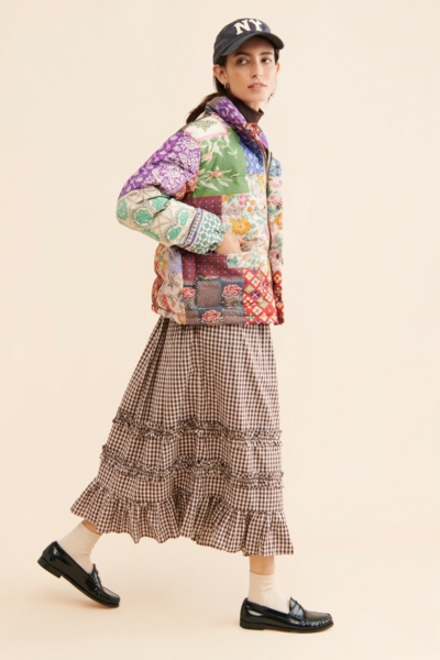 Mixed Print Garden Puffer | Nuuly