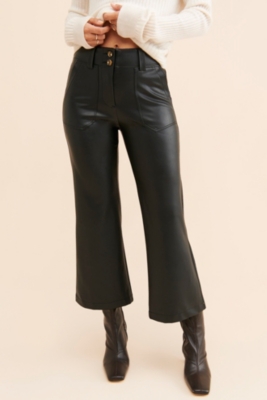 Naomi Crop Vegan Leather Pants | Nuuly