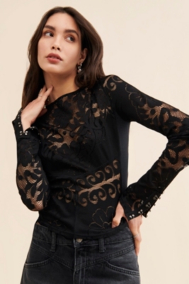 フリーピープル Free People Wild Roses Top レディース シャツ トップス Black Wild Roses Top | Nuuly