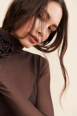 トップス meltthelady tops theredthread theredthread S lace up curve tops パープル