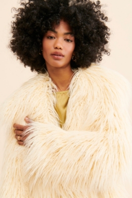 ジャケット・アウター runrunADORABLE SHAGGY CHECK COAT MC355S-