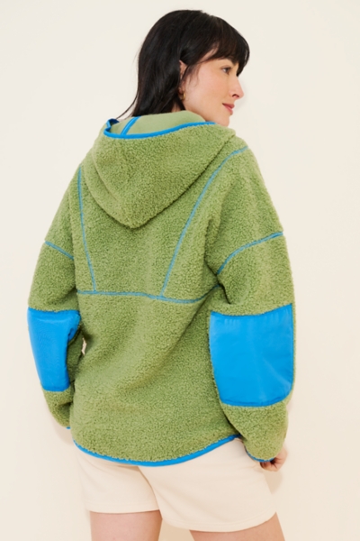 Maternity Sherpa Mammoth Cropped Pullover | Nuuly