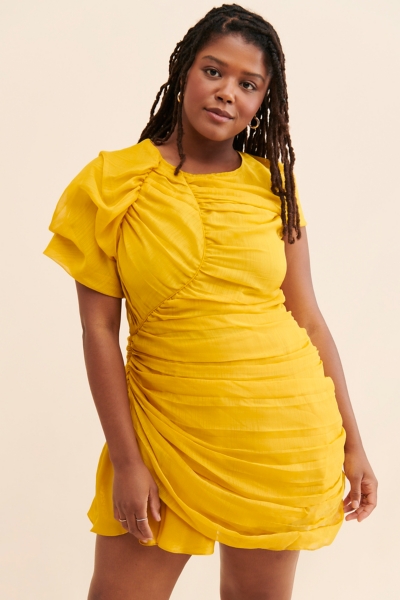 bhanuni by jyoti draped mini dress Draped Mini Dress