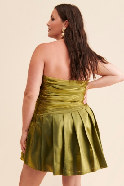 Liquid Metallic Bow Mini Dress | Nuuly