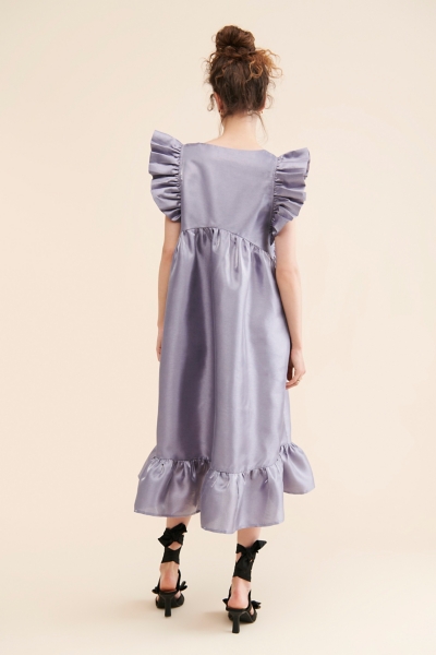 short white sequin dress White Sequin Round-Neck Long Sleeve Feather Short Party Dress  Modsele