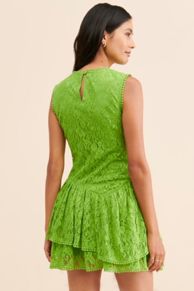 knee length dresses for ladies Bella Lace-Up Sequin Satin Mini Dress