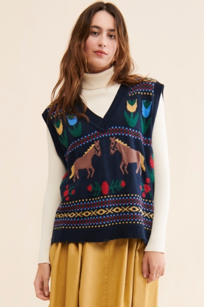Horse Isles Knit Sweater Vest | Nuuly