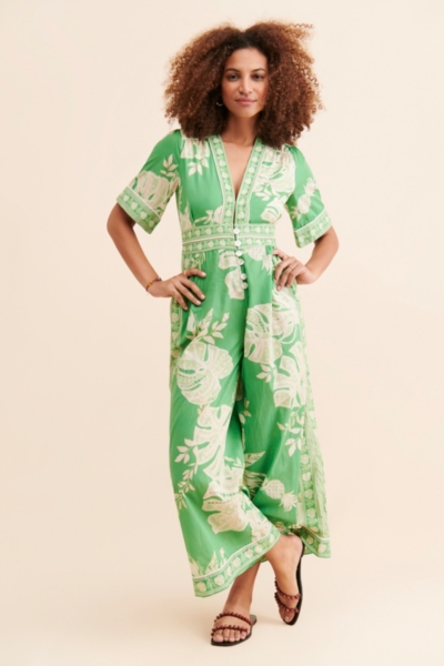 Floral Monsteras Jumpsuit | Nuuly
