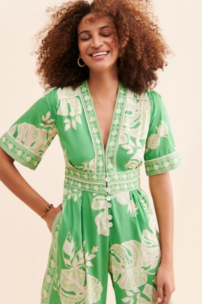 Floral Monsteras Jumpsuit | Nuuly