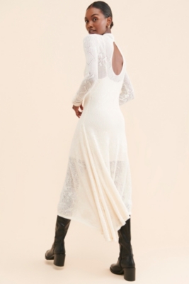 angel wings long dress (white) | Treat ürself