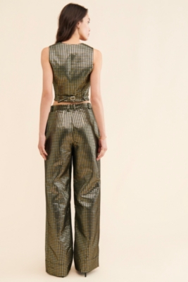 Carrine Metallic Trousers | Nuuly