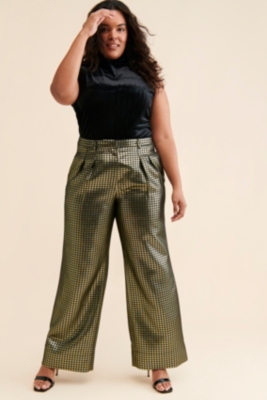 Carrine Metallic Trousers | Nuuly