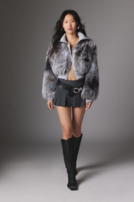 Portia Faux Fur Cropped Jacket | Nuuly