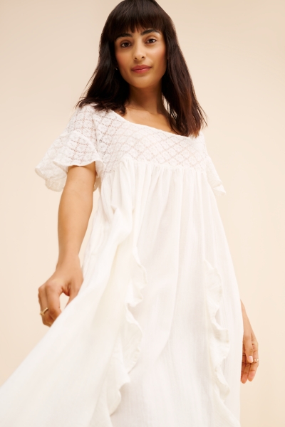 knee length dresses for ladies Mixed Tropical Romance Midi Dress  The RiverLane