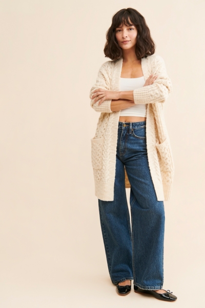 Olimpia Cable Knit Cardigan | Nuuly