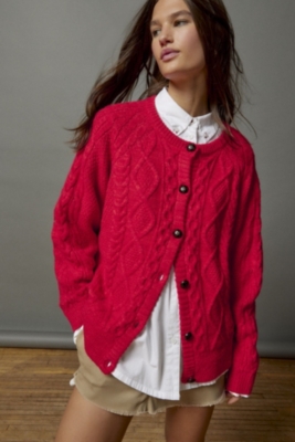 トップス ollun cable knit cardigan Alexandra Cable Knit Cardigan | Nuuly