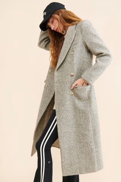 Morana Herringbone Overcoat | Nuuly