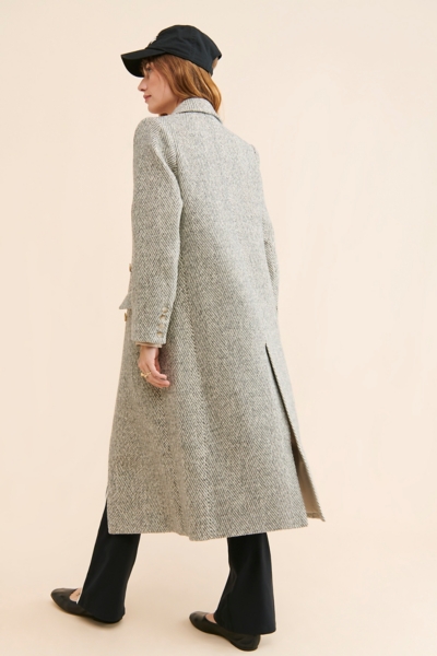 Morana Herringbone Overcoat | Nuuly