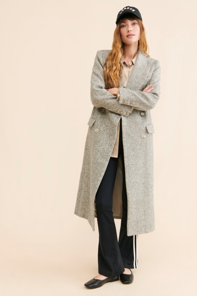 Morana Herringbone Overcoat | Nuuly