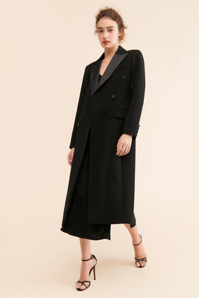 Tuxedo Double-Breasted Coat | Nuuly