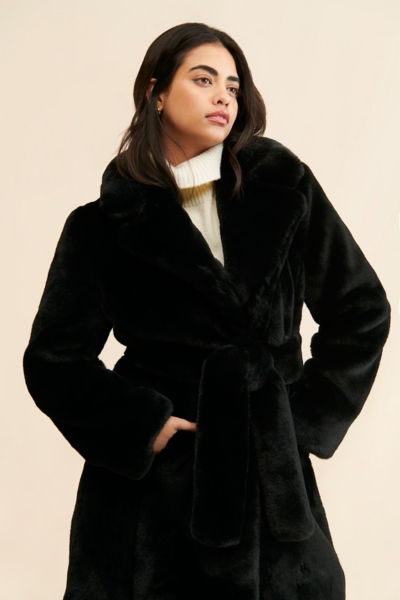 Faux Fur Long Coat | Nuuly