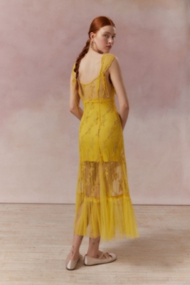 Micah Embroidered Floral Midi Dress | Nuuly