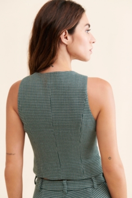 Agnes Houndstooth Vest