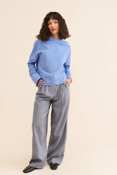 Striped Boat Neck Top | Nuuly