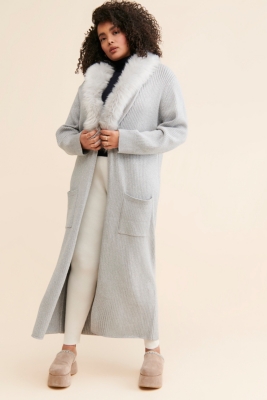 美品 bibiy LUCIA FUR CARDIGAN スカラップ ファーコート bibiy LUCIA