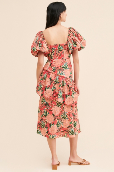 pineapple off the shoulder dress Plus Frilled Off Shoulder Pineapple Print Dress